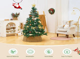 Handcrafted Woven Christmas Tree Collar - Seagrass Wicker Tree Skirt & Stand Base Cover 77726471