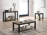 Coffee Table With Open Shelf In Dark Brown And Grey SR016384