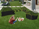 Outdoor Cat Enclosures Indoor Cats, 5 in 1 Portable Cat Play Tent with Tunnels and Cat Houses 09023201