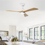 ZUN 52" Ceiling Fan with Lights Remote Control,Quiet DC Motor 3 Blade Ceiling Fans 6 Speed W1592122606