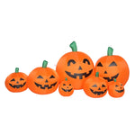 ZUN 7ft Classic 7pcs LED String Lights 7pcs Pumpkin Inflatable Halloween Decoration 97344251