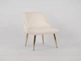 Hengming Dining Chair Modern Style Accent Chair Vertical Tufted Chair Set of 2,Beige W212P427002