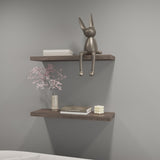 Iva Floating Shelf in Melamine x2, Cognac B128P237161