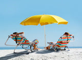 63*65*82cm Short Oxford Cloth Silver White Aluminum Tube Bearing 100kg Beach Chair Rainbow Stripes 99378183