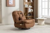 ZUN Power Recliner Swivel Glider USB Charger With Bluetooth Music Player Different Function Sleep W1752P170266