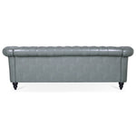 ZUN 84.65" Rolled Arm Chesterfield 3 Seater Sofa. W68061169