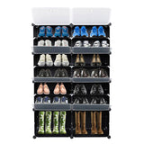 7-Tier Portable 28 Pair Shoe Rack Organizer 14 Grids Tower Shelf Storage Cabinet Stand Expandable 95502788