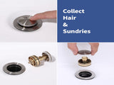 Bathroom Sink Faucet Brushed Nickel 2-Handle 4 Inch Center-Set Bathroom Sink Faucet, Sink Drain with 33331057