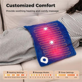 Blue Electric heated pad is equipped with 2 small massagers interior 11743085
