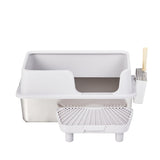 Stainless Steel Cat Box with Lid, Extra Large Pan with High Sides for Big Cats, Kitty 22556995
