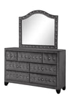 ZUN Modern Style Crystal Tufted Upholstery 7-Drawer Dresser finished with Velvet Fabric made with Wood 733569301591