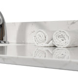Montary 43x22 inch bathroom stone vanity top engineered stone carrara white marble color with W50921985