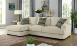 Living Room Lounge Beige Chenille Fabric Comfort Cozy Plush Seat foam Wooden Legs 1pc B01179793