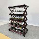 ZUN 26 Bottles Freestanding wine rack,Wine Storage Rack, Freestanding Display Rack for Kitchen, Pantry, W2221P191954