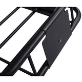 Rooftop Cargo Carrier BasketMotoring Roof RackTop Mount Roof Rack 64black steel W46540103
