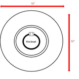 ZUN 25 H x 52 W Propane Outdoor Fire Pit Table B120142323