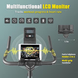 Exercise Bike 300LBS Weight Capacity 35LB Heavy Flywheel Indoor Stationary Bike with LCD Monitor for 23071013