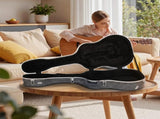 41" Folk Guitar ABS Molded Carrying Case Fits Most Acoustic Guitars Microgroove Grayish Blue 59331234