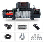 ZUN X-BULL Electric Winch 13000 LBS Steel Cable Wireless Remote Crystal Film W121843560