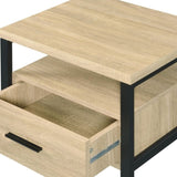 Yawan Oak & Black Finish Accent Table B2726P287569