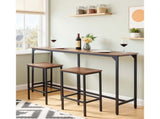 Bar Table, 1PCS 63 Kitchen Bar Table, Tall Dining Table with Smooth Rounded Edge, Rectangular High 79702064
