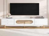 70 inch TV Stand for TVs up to 80 Inch, Minimalist TV Console Table with Drawers, Media N710P339470W