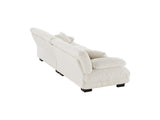 Cloud Couch 2 Seater Sofa for Living Room, Chenille 2 - Seat sofa with 2 Lumbar pillows and 2 throw 10838256