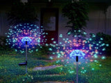 White 6-pack 120 LED 8-Mode Solar Fireworks Light, Outdoor Garden Waterproof Fireworks Light, Used 28148567