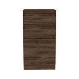 Dresser 43"H, Jewelry Box, Mirror, Single Door Cabinet, Two Drawers, Dark Walnut B097132971