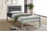 Modern Metal Platform Bed Frame with Headboard & Footboard, Heavy-Duty Steel Slat Support, No Box B2771P498514