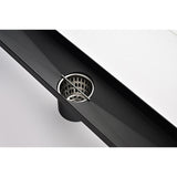 24 Inches Linear Shower Drain, Included Hair Strainer and Leveling Feet W2287P146747