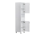 White particleboard with melamine veneer, 30*30*170cm, two doors, one drawer, one shelf, bathroom 85950573