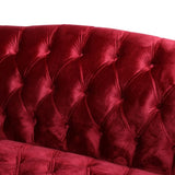 Comfy 3-seat Sofa with Wooden Legs, PU, for Living Room and Study N760P178601R