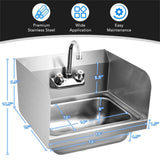 Wall mounted sink with faucet 59393047