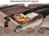 4 Piece Luggage Set Suitcase Set, ABS Hard Shell Lightweight Expandable Travel Luggage with 4 PP313145AAM