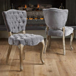 ZUN KD TUFTED CHAIR 61624.00GRYRUB