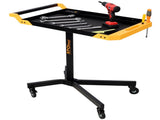 Adjustale Height Mobile Work Table,Rolling Tool Tray Table,Repair Shops, and DIY, Portable W465P332131