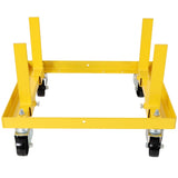 750lbs Rolling Engine Stand,Adjustable Width And Length, with 2pcs Buckle Straps,Yellow W465P276704