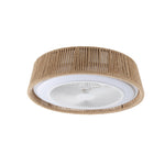 ZUN (Same as W1340137055/L10003) Bohemian style LED Dimmable Ceiling Light With Built-In Fan - Remote W1340P209774