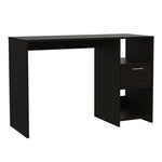 ZUN Arlington Computer Desk with 2-Open Storage Shelves and Drawer with Handle B128P148859