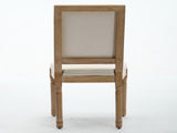 French Decor Chairs Set of 2, Louis Dining Chairs with Square Backrest and Exquisitely Carved Solid 73379431