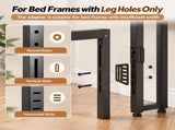 Twin Size Headboard with Pegboard Storage Shelf, Adjustable Upholstered Backrest, LED Light Strip & 91606470