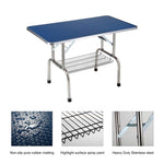 ZUN 36" Folding Dog Pet Grooming Table Heavy Duty Stainless Steel pet dog Cat Grooming Table 00891082