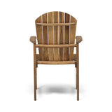 Outdoor Weather Resistant Acacia Wood Adirondack Dining Chairs , Natural Finish 64844.00