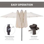 ZUN Outdoor beach umbrella/ Double-SidedMarket Umbrella （Prohibited by WalMart） 99467900