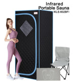 Portable Full Size Black Infrared Sauna tentPersonal Home Spa, with Infrared Panels, Heating Foot W78233990