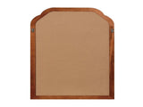 20"x 30" Rounded Corner Mirror, Solid Wood Frame Decorative Mirror for Bedroom Bathroom Living Room 23187837