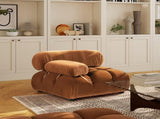 Marcel 36" Bubble Modular Modern Lounge Arm Chair, Olive Green Performance Velvet B2719P280168