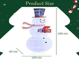 6FT Snowman with Auto-Opening Gift Box, 200 White Lights, Expandable Fabric Christmas Decor, US Plug 12259912