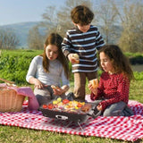 ZUN Portable Charcoal Grill, Tabletop Outdoor Barbecue Smoker, Small BBQ Grill for Outdoor Cooking 62629445